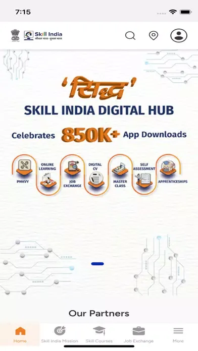 Zrzuty ekranu Skill India Digital Hub