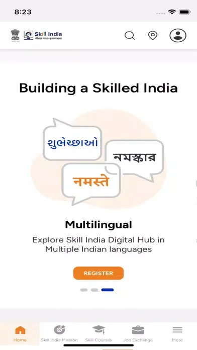 Zrzuty ekranu Skill India Digital Hub