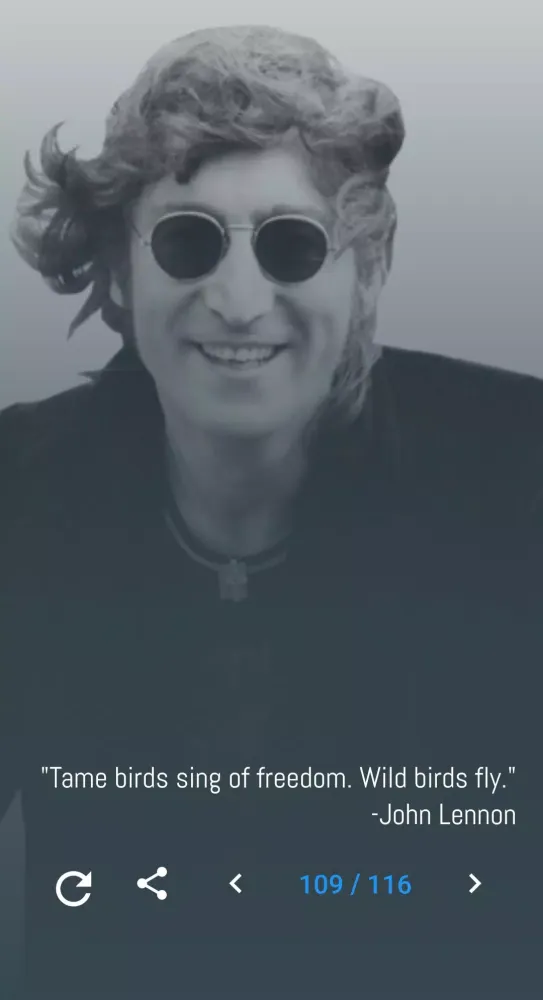 John Lennon Quotes and Lyrics Screenshots