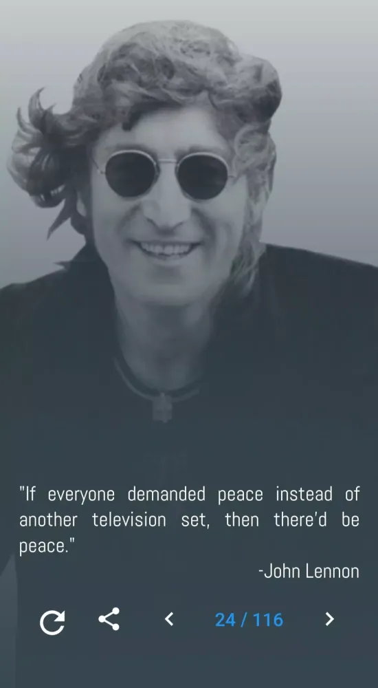 John Lennon Quotes and Lyrics Screenshots