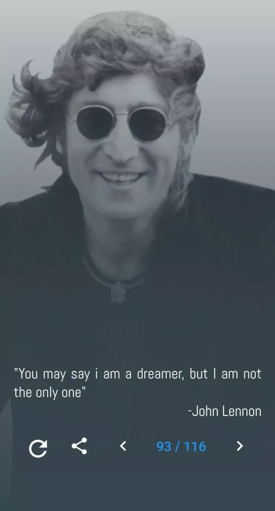 John Lennon Quotes and Lyrics Screenshots