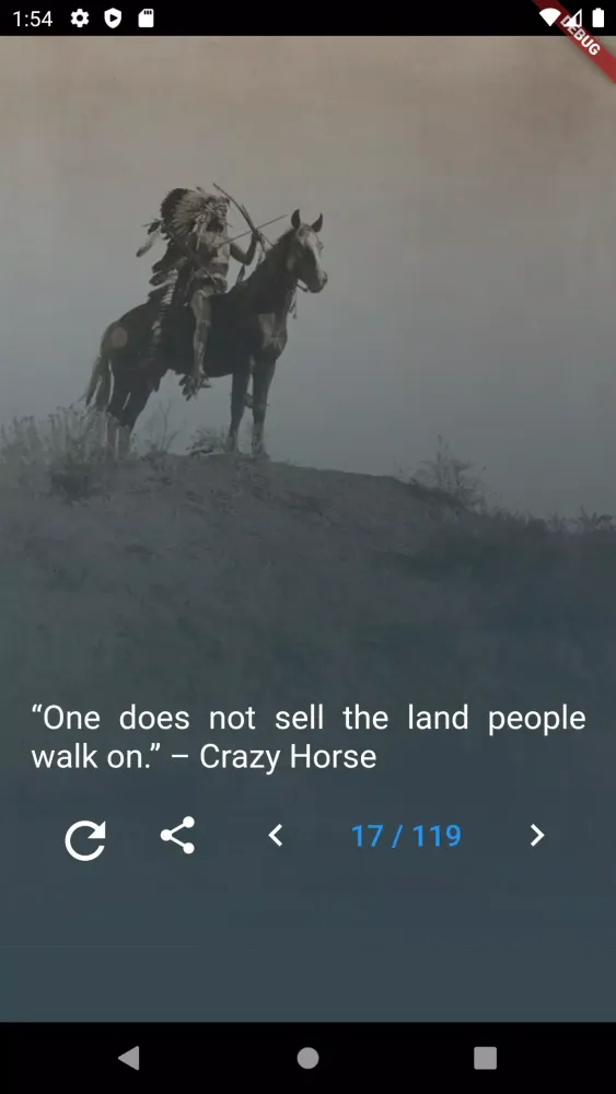 Capturas de tela do Native American Quotes
