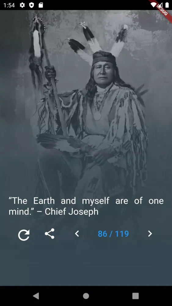 Capturas de tela do Native American Quotes
