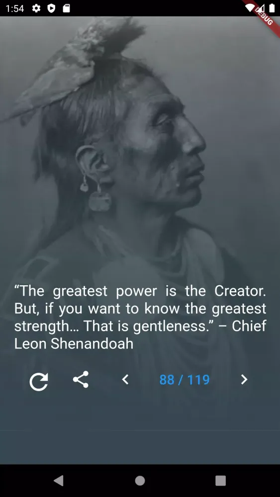 Capturas de tela do Native American Quotes