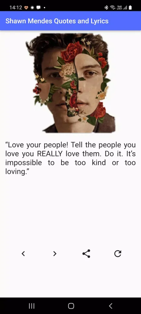 Shawn Mendes Quotes and Lyrics سکرین شاٹس