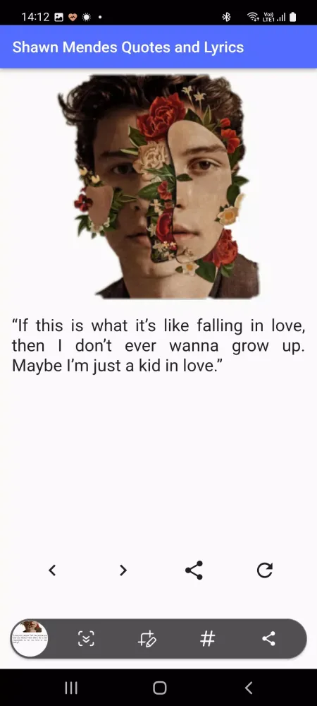 Shawn Mendes Quotes and Lyrics سکرین شاٹس