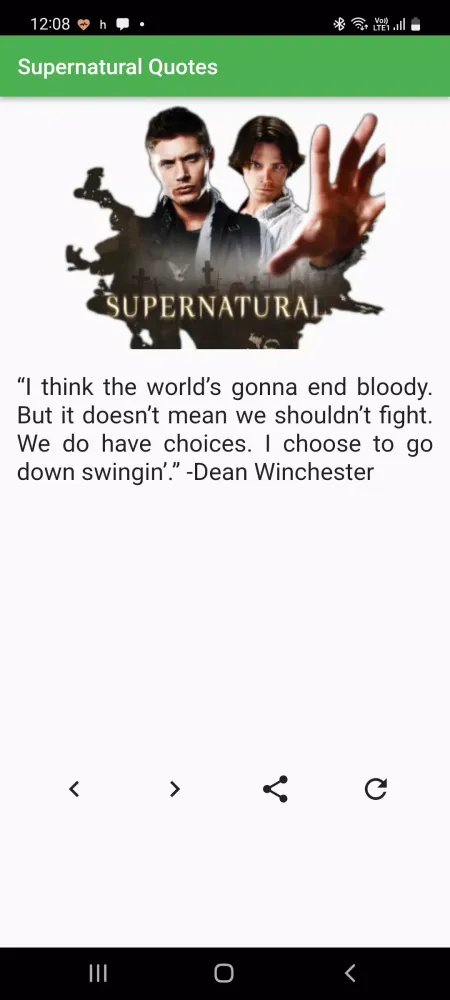 Supernatural Quotes应用截图