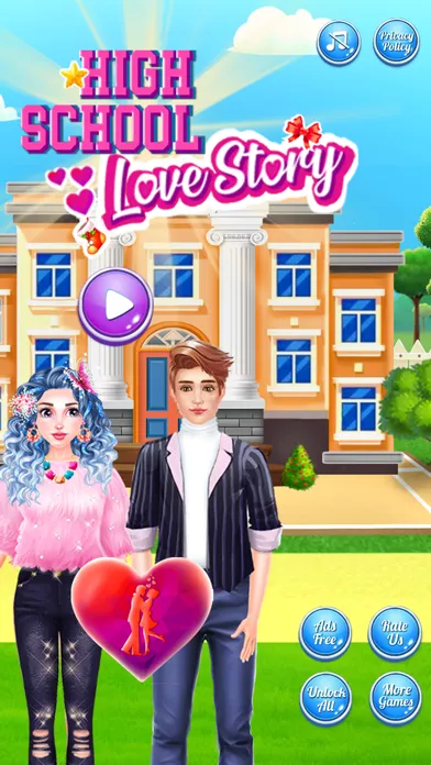 Captures d'écran de Love Story: High School Crush