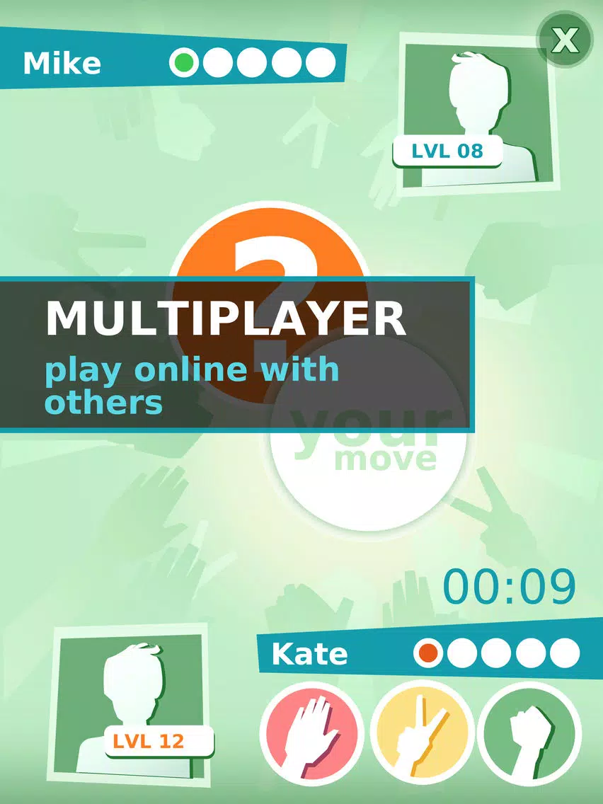 تصاویر Roshambo Multiplayer : Rock Paper Scissors iPad 