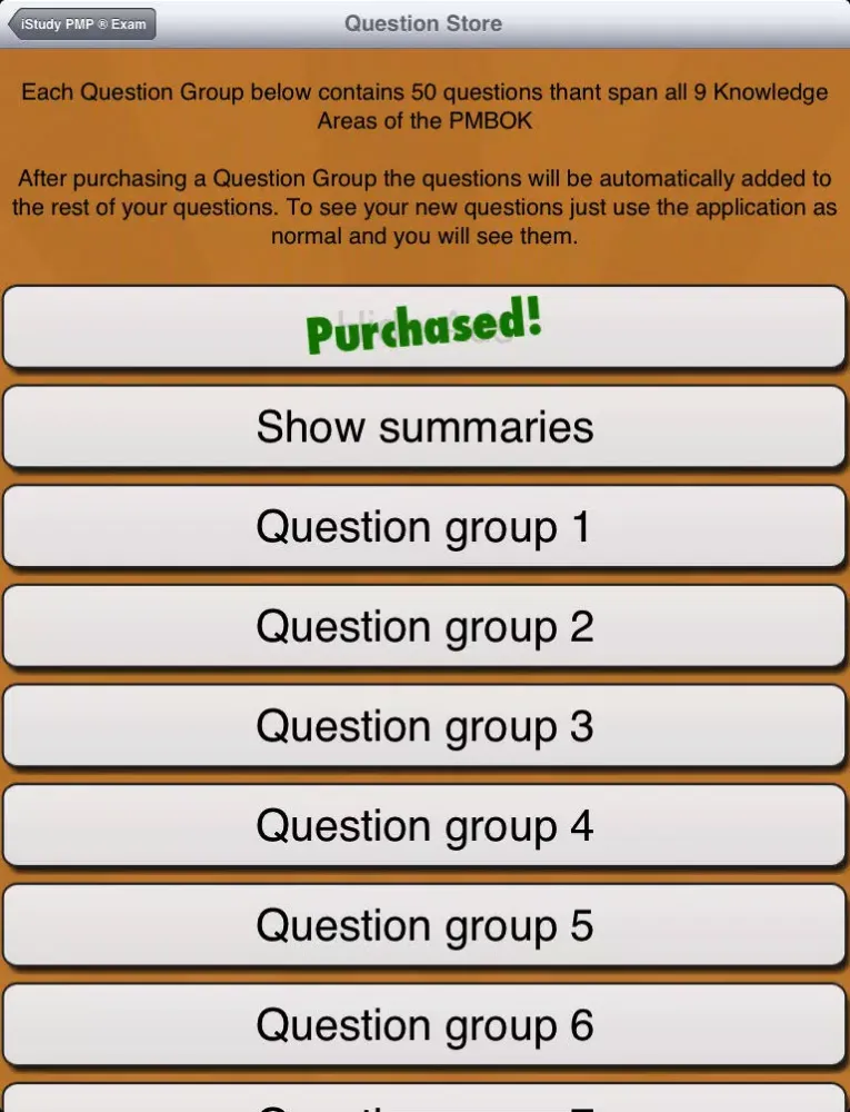 Pass PMP - Free - PMBOK5 iPad  سکرین شاٹس
