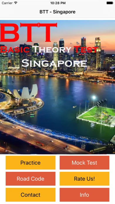 BTT Basic Theory Test for Singapore Driving - Prepare Driving Theory Test应用截图