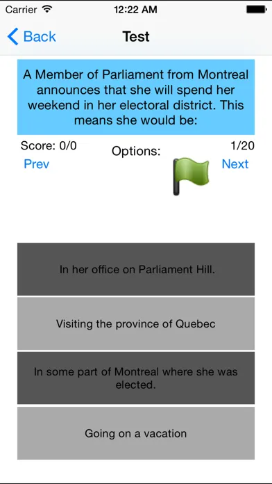 Capturas de pantalla de Canadian Citizenship Tests Preparation App with 500 Questions Free