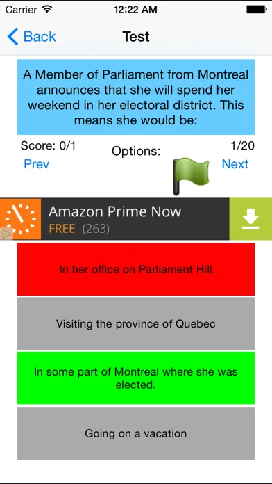 Capturas de pantalla de Canadian Citizenship Tests Preparation App with 500 Questions Free