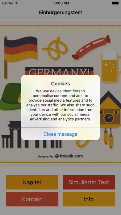 Capturas de tela do Einbürgerungstest - Deutsch - Voraussetzung für die Staatsbürgerschaft Deutsch