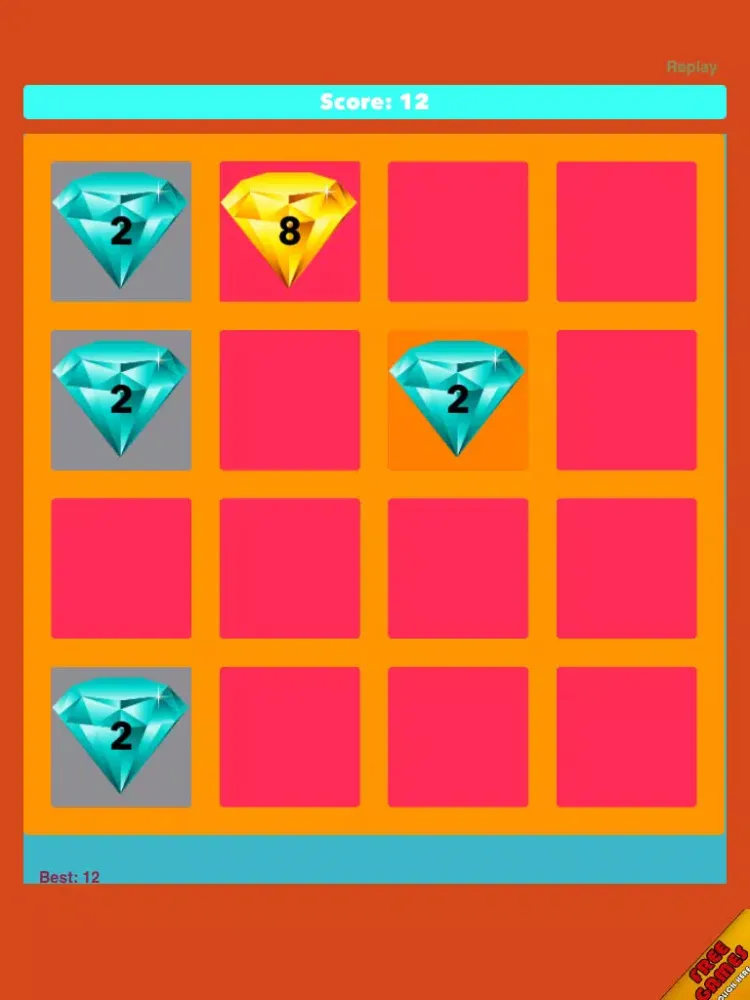 Скриншоты 2048 Jewels- New Challenge Number Puzzle iPad 