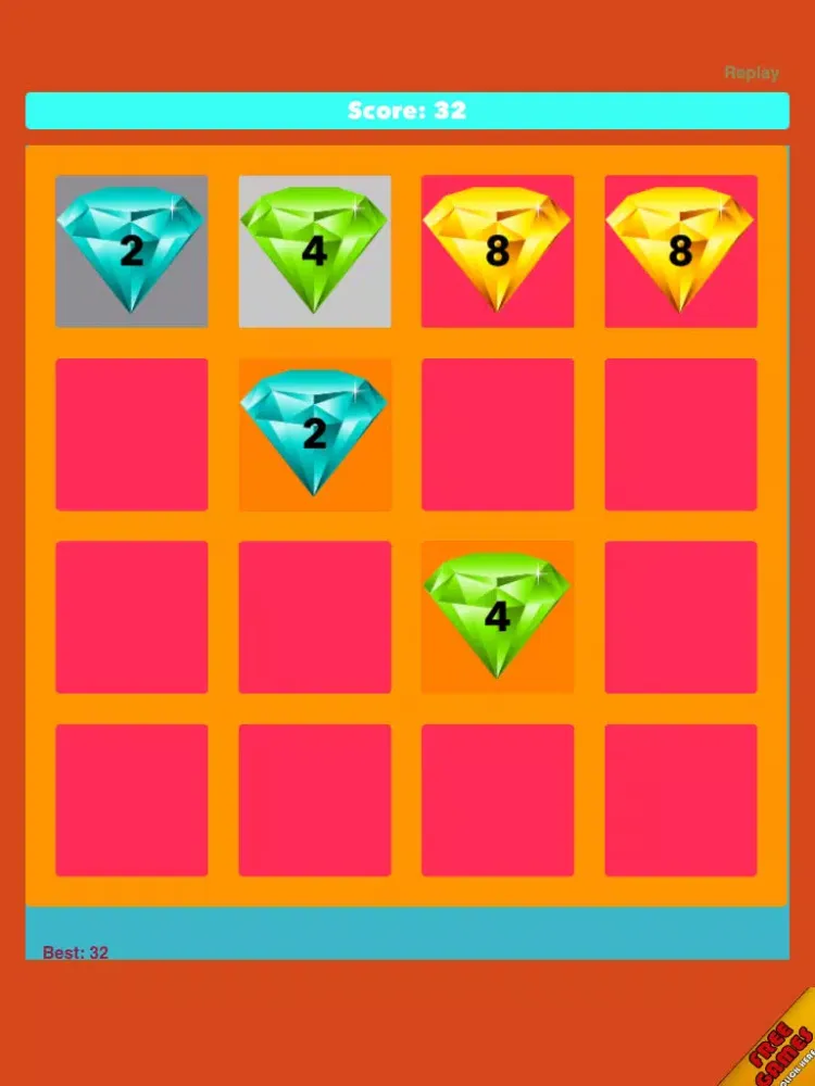 Скриншоты 2048 Jewels- New Challenge Number Puzzle iPad 