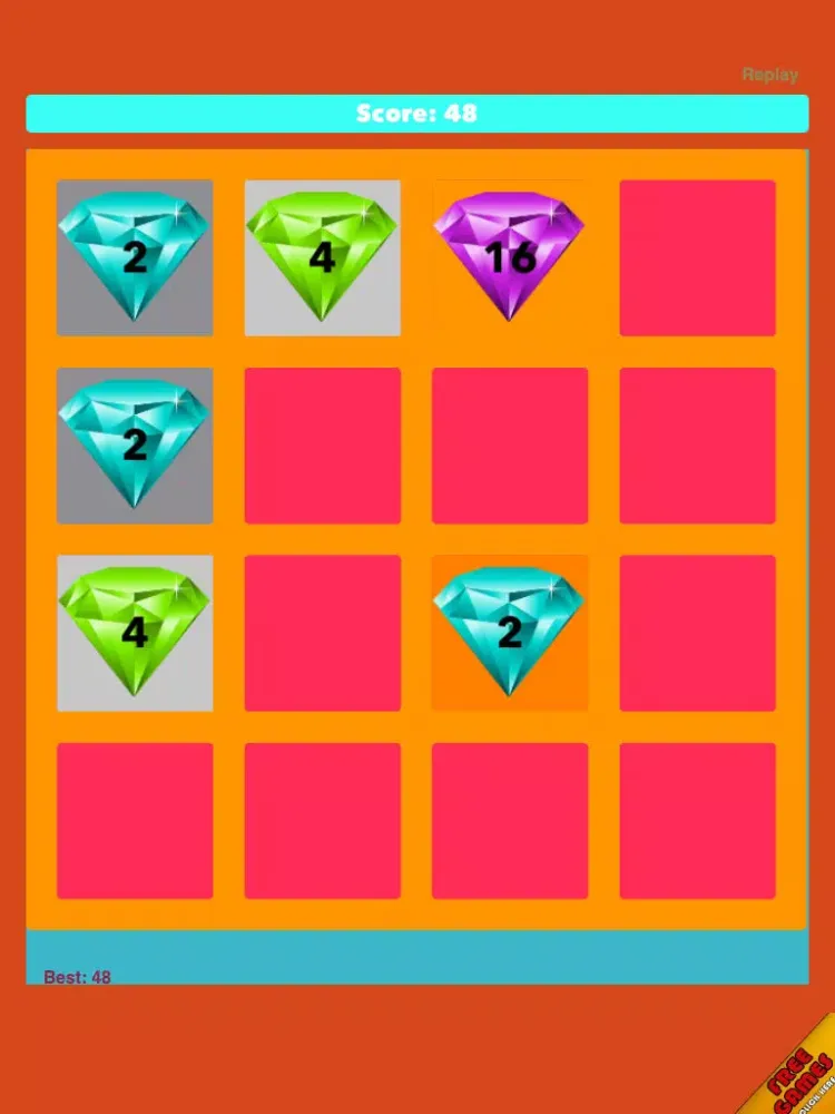 Скриншоты 2048 Jewels- New Challenge Number Puzzle iPad 
