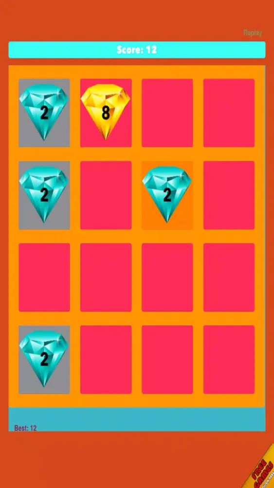 Скриншоты 2048 Jewels- New Challenge Number Puzzle