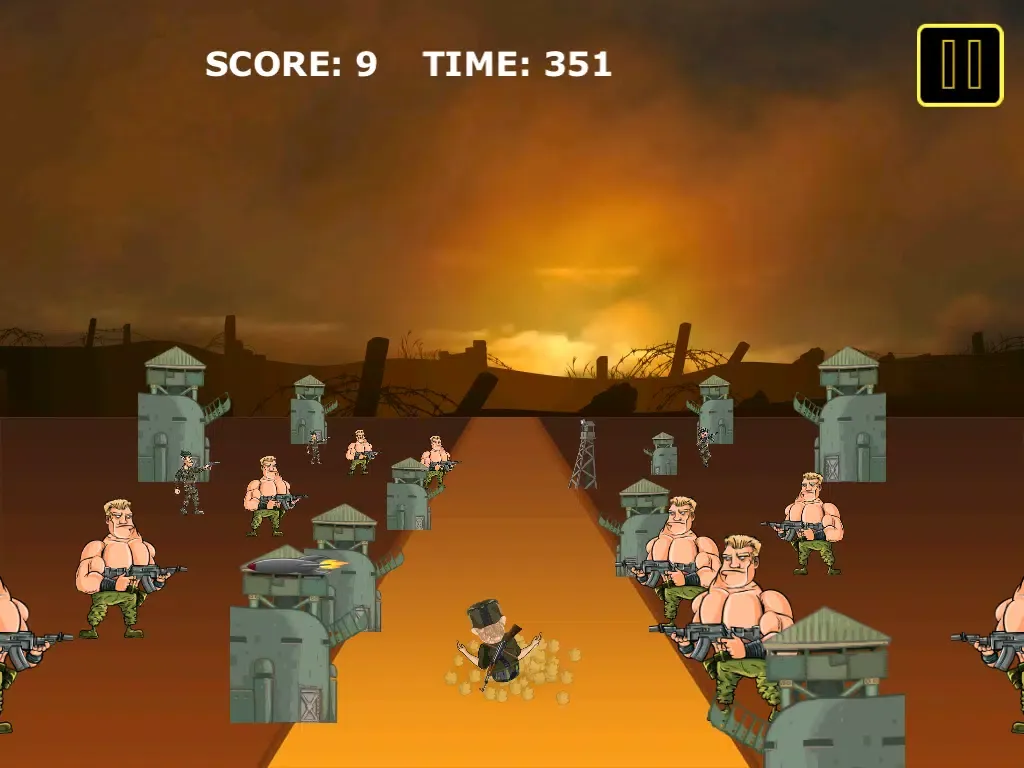 Tangkapan layar Army Commando Trooper Trenches Mayhem: Escape the Great Arms Run iPad