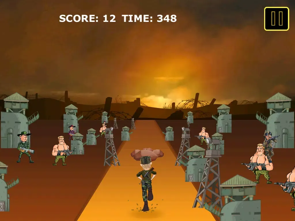 Tangkapan layar Army Commando Trooper Trenches Mayhem: Escape the Great Arms Run iPad