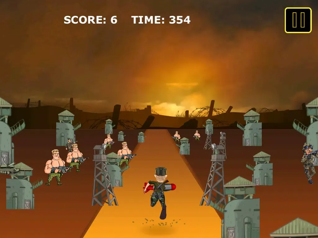 Tangkapan layar Army Commando Trooper Trenches Mayhem: Escape the Great Arms Run iPad