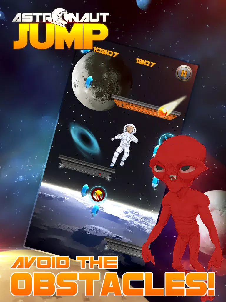 Astronaut Jump Space Galaxy Adventure iPad 应用截图