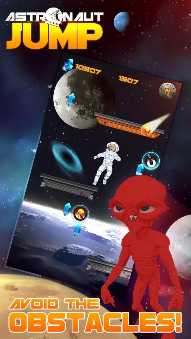 Astronaut Jump Space Galaxy Adventure应用截图