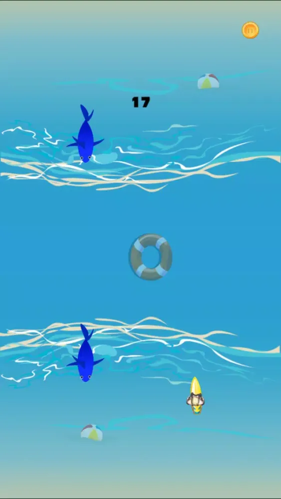 Bikini Surfer Girl Shark Escape 스크린샷