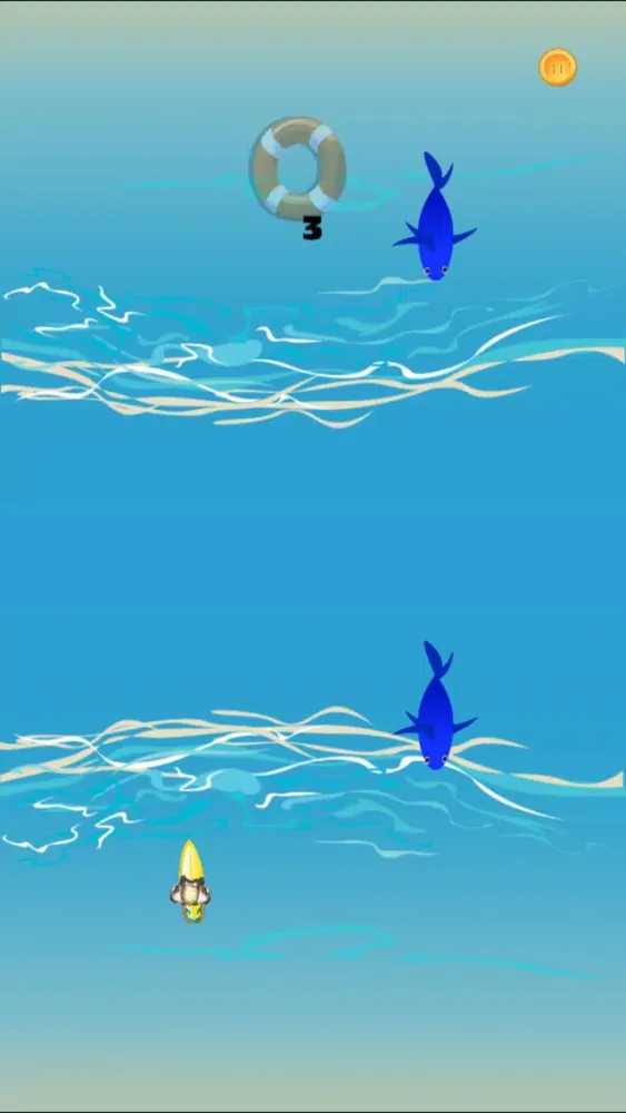Bikini Surfer Girl Shark Escape 스크린샷