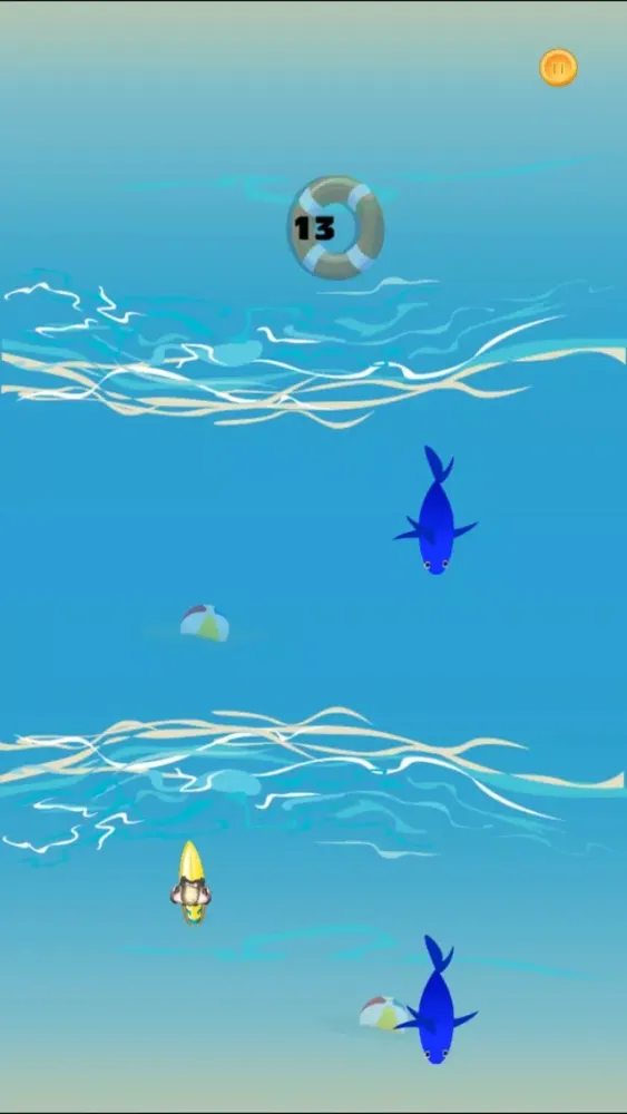 Bikini Surfer Girl Shark Escape 스크린샷
