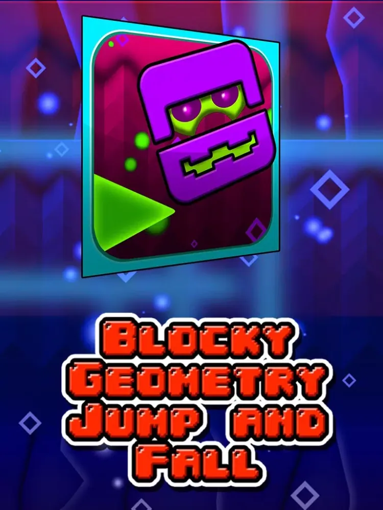 Ảnh chụp màn hình của Blocky Geometry Jump and Fall Pro iPad 