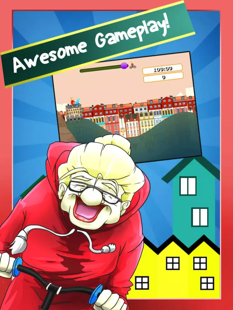 BMX Granny Expert: Street Biker Rush iPad  Screenshots