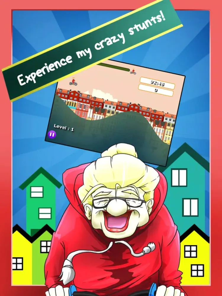 BMX Granny Expert: Street Biker Rush iPad  Screenshots