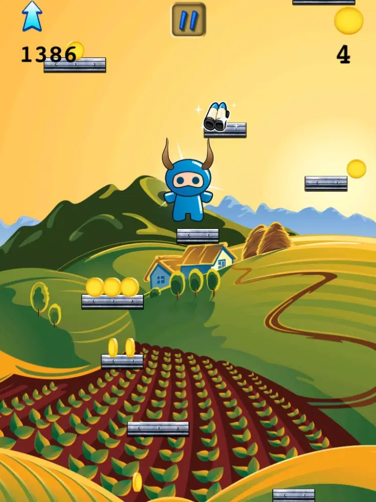 Zrzuty ekranu Crazy Wild Ninja Goat Jump iPad 