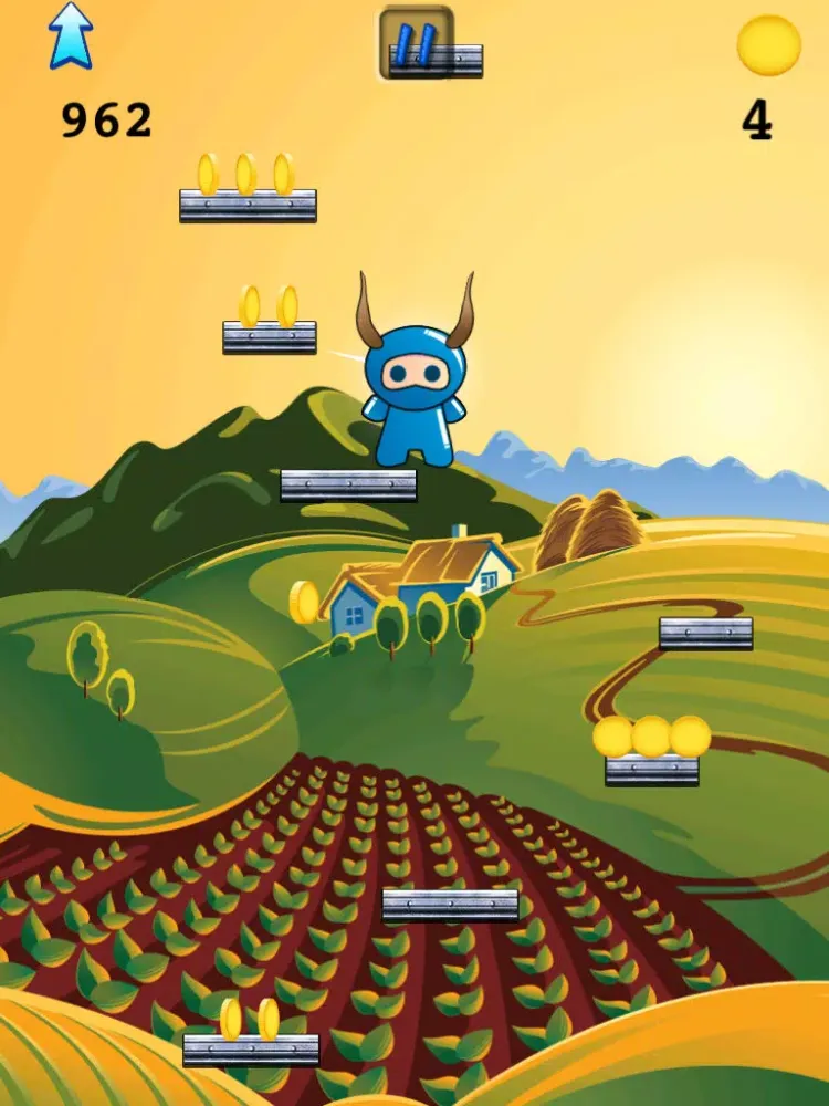 Zrzuty ekranu Crazy Wild Ninja Goat Jump iPad 