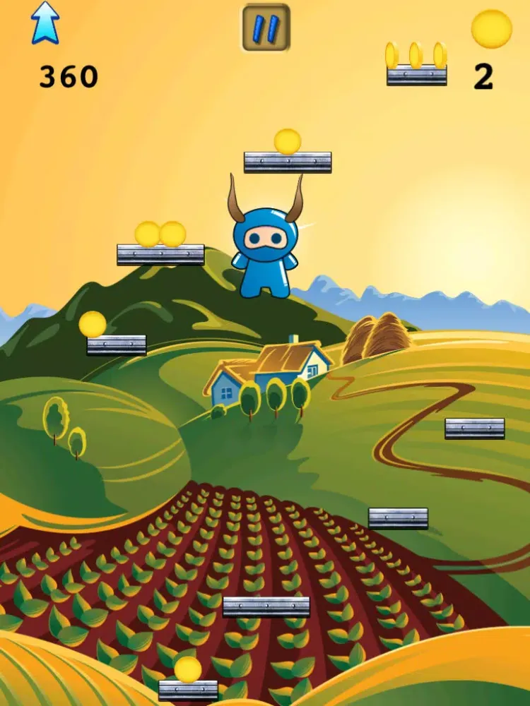 Zrzuty ekranu Crazy Wild Ninja Goat Jump iPad 