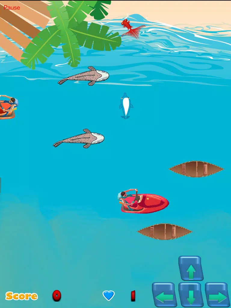 Dolphin Swim Safe Ocean Adventure iPad  स्क्रीनशॉट