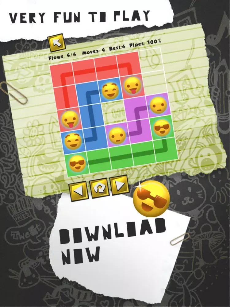 Emoji Connect Pipe Link Match iPad  Screenshots