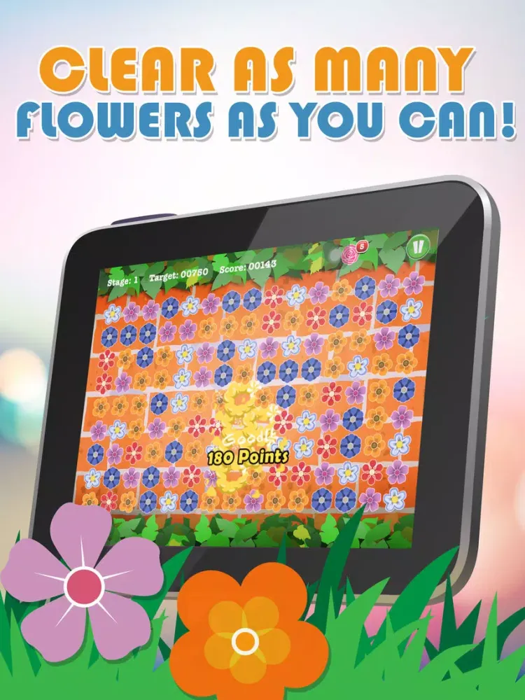 Flower Blossom Match 3 Garden Mania Pro iPad  Screenshots