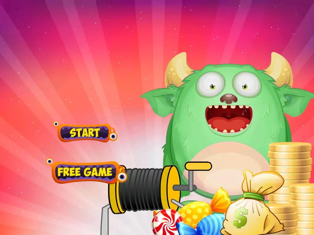 Tangkapan layar Pet Mighty Monster Lollipop Grab iPad 