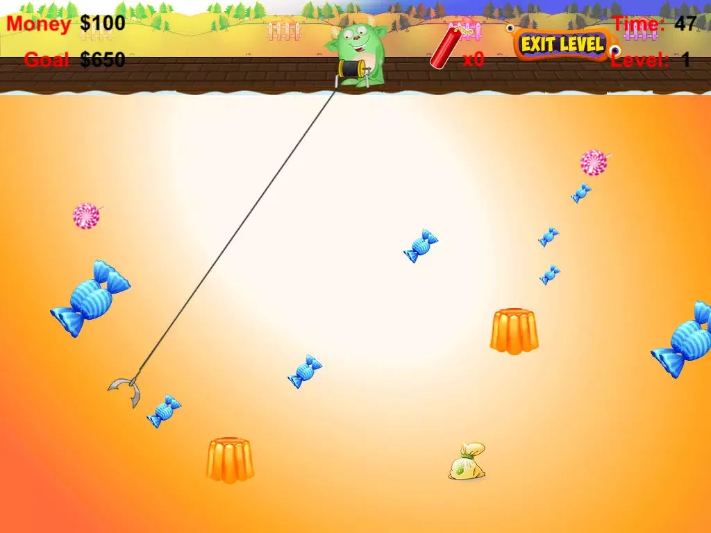 Tangkapan layar Pet Mighty Monster Lollipop Grab iPad 