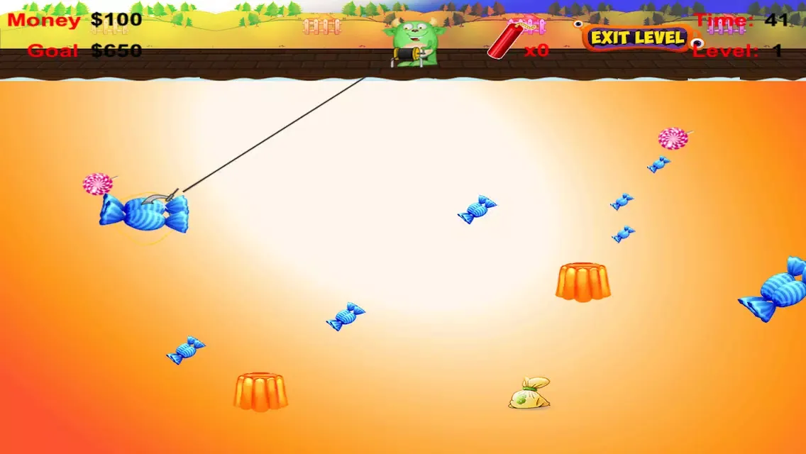 Tangkapan layar Pet Mighty Monster Lollipop Grab