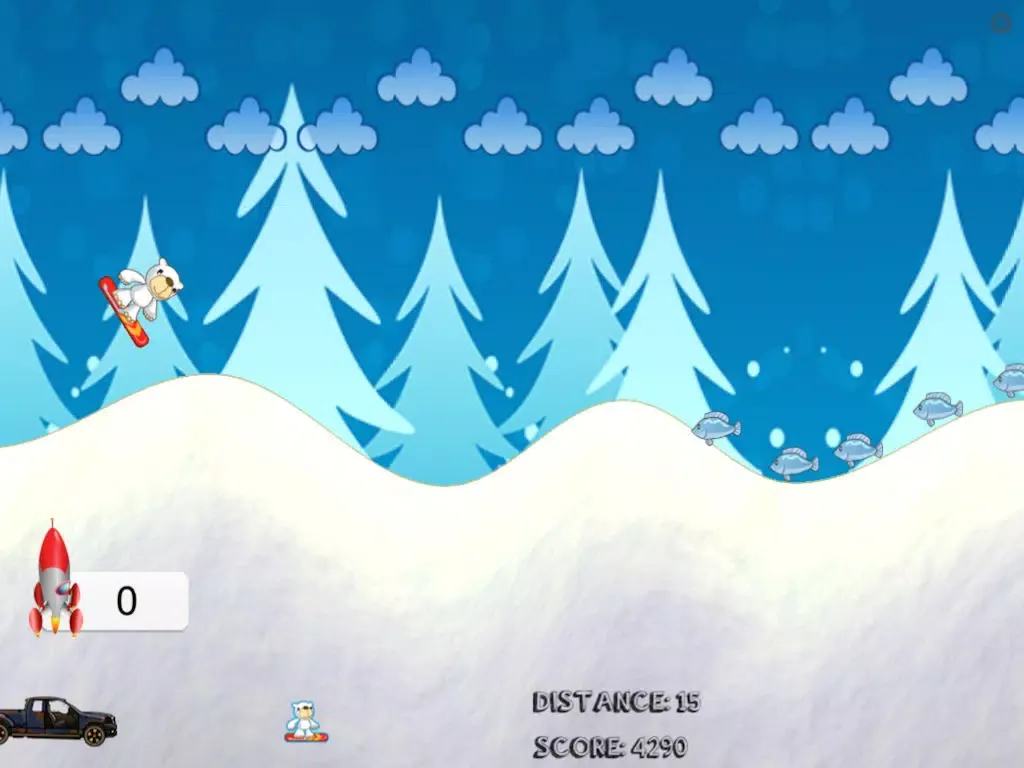 Screenshot di Polar Bear Snowboarding Champions: Crazy Winter Racer iPad 