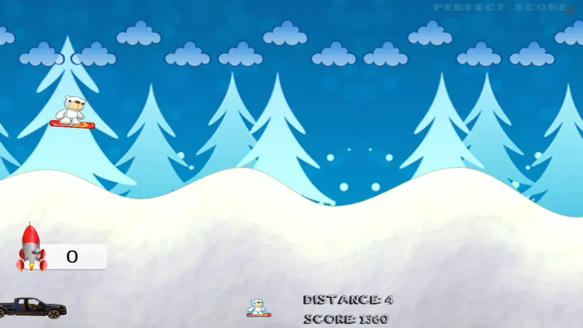 Screenshot di Polar Bear Snowboarding Champions: Crazy Winter Racer