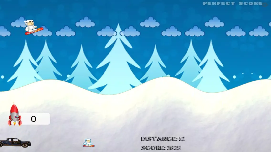 Screenshot di Polar Bear Snowboarding Champions: Crazy Winter Racer