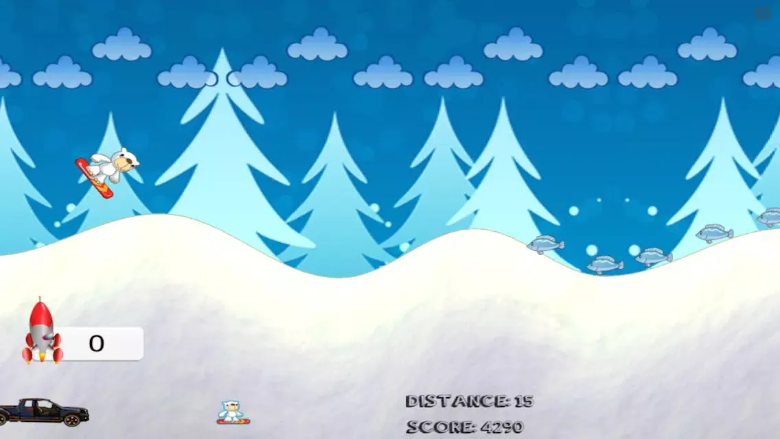 Screenshot di Polar Bear Snowboarding Champions: Crazy Winter Racer