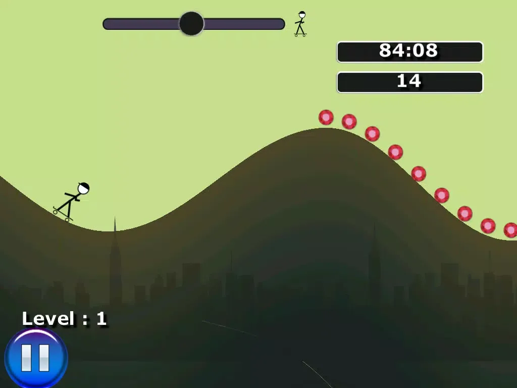 Capturas de pantalla de Stickman Skateboard Hill Ride iPad 