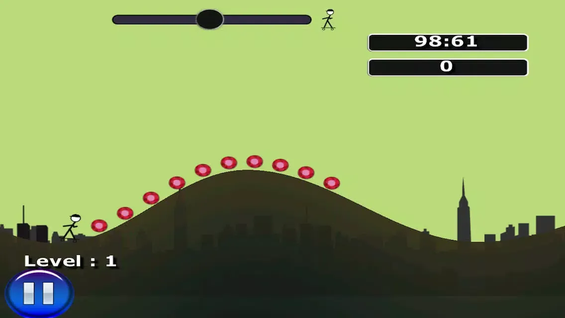 Capturas de pantalla de Stickman Skateboard Hill Ride