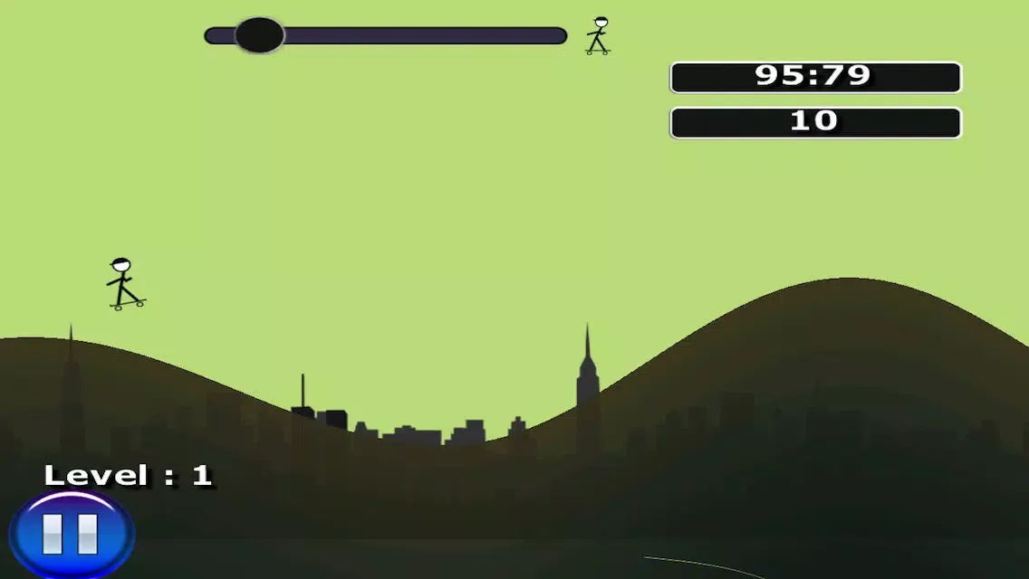 Capturas de pantalla de Stickman Skateboard Hill Ride