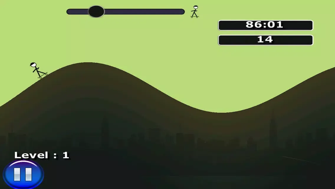 Capturas de pantalla de Stickman Skateboard Hill Ride